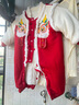 嬰兒拜年服冬季新款連體衣百天抓周周歲禮服男寶女寶蛇年過(guò)年衣服 紅色【平安喜樂(lè )】連體衣+帽子 73cm (3-7個(gè)月/體重16斤內) 曬單實(shí)拍圖