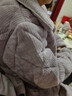 恒源祥厚款秋冬雙面絨家居服女士三層加厚夾棉保暖開(kāi)衫睡衣女套裝 紫色 2XL 【建議140-160斤】 曬單實(shí)拍圖