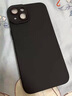 POZZO 適用蘋(píng)果13手機殼 iphone13保護套鏡頭全包超薄透明磨砂防摔軟殼男女款 深空黑 曬單實(shí)拍圖