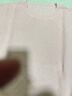 科蒙博卡2025春夏桑蠶絲新款針織衫女短袖寬松t恤蕾絲花邊上衣 蜜桃粉 L 曬單實(shí)拍圖