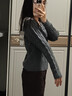 森馬（Semir）森柔毛衫|毛衣女刺繡V領(lǐng)顯瘦寬松2024絞花上衣復古風109724107014 曬單實拍圖