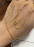金至尊（3DG Jewellery）肖邦鏈黃金項鏈素鏈足金999項鏈簡(jiǎn)約金頸鏈子生日禮物計價(jià) 2.67克(含工費84元) 曬單實(shí)拍圖