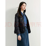 茵曼（INMAN）輕薄簡(jiǎn)約無(wú)領(lǐng)短款羽絨馬甲女士2024新款可內搭可外穿薄款外套 黑色 S 曬單實(shí)拍圖