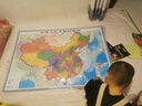 3D凹凸地形立體中國+世界政區圖套裝（尺寸1.06m×0.76m）學(xué)生地圖政務(wù)用圖辦公室書(shū)房裝飾 曬單實(shí)拍圖