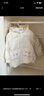 幼歌（YOUGE）嬰幼兒2024冬季新款小兔立體愛(ài)心布繡白鴨絨連帽羽絨服 米白兔兔 100 cm 曬單實(shí)拍圖