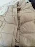 坦博爾羽絨服馬甲女立領(lǐng)寬松短款外搭羽絨背心外套TD336006 奶茶棕 170  曬單實(shí)拍圖