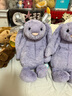 Jellycat早春新品害羞紫羅蘭邦尼兔毛絨玩偶安撫娃娃生日新婚禮物 害羞紫羅蘭邦尼兔 Medium 曬單實拍圖