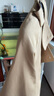 暇步士（Hush Puppies）女裝女士中長款收腰風(fēng)衣外套 130卡其 M 曬單實(shí)拍圖