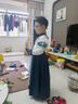 小淘孩男童漢服春秋兒童古裝唐裝長(cháng)袖中國風(fēng)中秋演出服表演服 青色130 曬單實(shí)拍圖