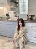 妍莉芬（yanlifen）休閑褲女針織衣服套裝2025年新款韓系時(shí)尚秋裝搭配一整套女裝褲子 開(kāi)衫+內搭+褲子【三件套】 L /55/60kg 曬單實(shí)拍圖