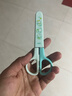 得力（deli）【超級爆款】?jì)和舻秾W(xué)生 保護套安全小剪子手工DIY剪紙刀 小學(xué)生幼兒剪子 綠色6021 曬單實(shí)拍圖