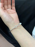 中國黃金珍珠銀手鐲女生實(shí)心半鐲銀鐲子銀手鏈女手串生日禮物送女朋友老婆 【淡水珍珠】珍愛(ài)手鐲+延長(cháng)鏈 曬單實(shí)拍圖