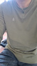 杰克·瓊斯（JACK&JONES）25年男裝秋季長(cháng)袖t恤男華夫格涼感純色亨利領(lǐng)口字母刺繡打底衫T恤 E03深地衣綠 M （175） 曬單實(shí)拍圖