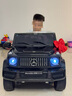 福兒寶奔馳授權大G兒童電動(dòng)車(chē)玩具車(chē)可坐人四輪帶遙控越野小孩寶寶送禮 四驅黑+減震器+后備箱+皮座+軟胎 曬單實(shí)拍圖