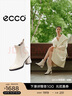 愛(ài)步（ECCO）靴子女 百搭圓頭高跟切爾西女靴牛皮靴 雕塑222683 石灰色22268301378 39 曬單實(shí)拍圖