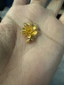 周六福（ZLF）  黃金吊墜女款足金999沙面繁花似錦花朵造型掛墜 計價(jià) 單吊墜（不含鏈）-3.40g 曬單實(shí)拍圖