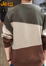 吉普（JEEP）衛衣男秋冬季潮流寬松長(cháng)袖T恤男士休閑上衣服男裝 灰綠 XL 曬單實(shí)拍圖