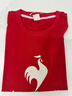 樂(lè )卡克（Le coq sportif）法國公雞男女春運動(dòng)休閑大logo短袖T恤 斗牛士紅 2XL 曬單實(shí)拍圖