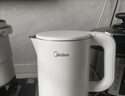 美的（Midea） 電熱水壺 熱水壺 家用大容量不銹鋼燒水壺雙層防燙 一體無(wú)縫內膽電水壺開(kāi)水壺 1.5L 【304不銹鋼恒溫保溫一體】-最新款 曬單實(shí)拍圖