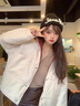 LPOX棉服女兩面穿棉服女oversize港風(fēng)寬松韓版棉襖冬季保暖加厚棉衣女 灰色【內酒紅色兩面可穿】 M 建議90-105斤 曬單實(shí)拍圖