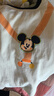 迪士尼寶寶（Disney Baby）秋季新款童裝男女兒童米奇卡通透氣百搭純棉親膚7A級抗菌長袖T恤 ZD1ES021本白 110 曬單實拍圖