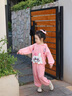 迪士咪魯（DISHIMILU）女童套裝秋裝休閑卡通2025新款秋季寶寶兒童裝女孩春秋小孩衣服 XT2071-粉色 110 碼/身高100-110cm（3-4歲） 曬單實(shí)拍圖