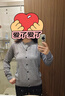 Navigare意大利小帆船女針織衫春秋圓領(lǐng)小開(kāi)衫毛衣外套2334092061 淺灰 M 曬單實(shí)拍圖