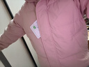 雪中飛短款羽絨服女時(shí)尚小個(gè)子休閑百搭舒適立領(lǐng)加厚保暖外套淺粉色  L 曬單實(shí)拍圖