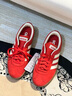 adidas「T頭鞋」VL COURT復古休閑板鞋德訓鞋男女阿迪達斯輕運動(dòng) 淺猩紅/暖香草色/黃色   37 曬單實(shí)拍圖