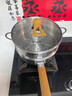 三四鋼雪平鍋316L不銹鋼22cm日式奶鍋帶蒸籠食品級加厚無(wú)涂層煮面 38123 曬單實(shí)拍圖