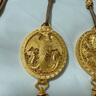 老鋪黃金古法手工足金項鏈·花絲金龍金鳳香囊吊墜（繩鏈款） 中號金龍金重約75.2g 曬單實拍圖