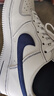 耐克NIKE男休閑板鞋空軍一號 AIR FORCE 1 運動(dòng)鞋HQ2037-100白/藍41 曬單實(shí)拍圖
