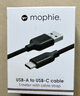 Mophie摩爾菲數(shù)據(jù)線USB-A USB-C傳輸線耐磨加長充電線適用于iPhone16蘋果15 安卓Type-c 手機(jī) 黑色1m 曬單實拍圖