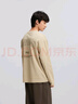 森馬（Semir）長(zhǎng)袖T恤男美式復(fù)古印花打底衫春季內(nèi)搭寬松針織上衣刺繡潮流 淺駝50001 L 曬單實(shí)拍圖