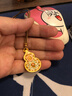 海棠葫蘆 足銀9999描金葫蘆吊墜琺瑯彩新中式百搭純銀項鏈女禮物 海棠葫蘆項鏈 銀重約10克 曬單實(shí)拍圖