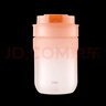 得力（deli）塑料杯 男女生便攜tritan材質(zhì)咖啡杯旋蓋雙飲水杯420mL 粉色LL312 曬單實(shí)拍圖