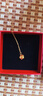 中國黃金（CHINA GOLD）足金玫瑰花吊墜女2024新款項鏈生日禮七夕情人節(jié)禮物送女朋友老婆 【今/次日達(dá)】玫瑰花吊墜 約0.3g【贈銀鏈】 曬單實拍圖