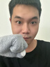 木羚羊羊絨手套男女冬季保暖羊毛手套可觸屏100%純羊絨半指分指兒童手套 觸屏款-淺灰色 均碼 曬單實(shí)拍圖