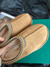 美國 UGG W Tasman 塔斯曼女款穆勒包頭保暖休閑棉鞋雪地靴5955 “沙米白編織加絨”5955-SAND 39 曬單實(shí)拍圖