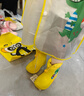 牧萌兒童雨衣男童女童防水全身雨披幼兒園小學(xué)生雨具 黃色小恐龍 S 曬單實(shí)拍圖