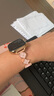 表帶哥適用蘋果手表表帶女士皮質(zhì)apple watch S10/9/11/iwatch series夏天季透氣四葉草創(chuàng)意可愛(ài)女款玫粉 曬單實(shí)拍圖