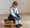 babylove嬰幼兒背帶裙女寶寶春季純棉裙子洋氣碎花半身裙春裝盧浮宮韻 盧浮宮韻 80 曬單實(shí)拍圖