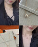 愛馬仕（HERMES）Mini Pop H項鏈 玫瑰金鏈條橢圓立體琺瑯項鏈送女友節(jié)日送禮 白色玫瑰金H147992FO49 鏈長40cm吊墜0.7*0.9cm 曬單實拍圖