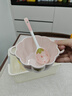 少女心草莓雙耳碗勺湯碗沙拉碗飯碗家用碗高顏值年輕人釉下彩餐具 草莓雙耳碗（1碗1勺） 曬單實(shí)拍圖