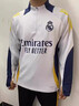 天墉城皇馬球衣7號C羅長(cháng)袖足球訓練服熱身出場(chǎng)服秋冬成人衛衣足球服套裝 8025-皇馬白 半拉 XL 曬單實(shí)拍圖