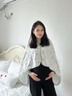 Rindu月子披肩產(chǎn)婦產(chǎn)后喂奶肩膀保暖防寒哺乳肩頸椎蓋毯空調房擋風(fēng)斗篷 熊貓派對【加長(cháng)護腰】 曬單實(shí)拍圖
