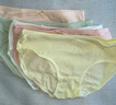 浪莎內(nèi)褲女士純棉10A抑菌襠舒適透氣中腰蝴蝶結(jié)少女三角褲短褲頭6條裝 曬單實(shí)拍圖