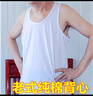 中老年人老式純棉寬松背心男士圓領(lǐng)無(wú)袖大碼加肥夏季爸爸老頭汗衫 全棉【白色2件】 2XL (適合140-160斤) 曬單實(shí)拍圖