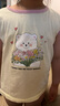 巴帝巴帝夏季嬰幼兒童純棉套裝無(wú)袖背心短褲男女寶寶 粉 鮮花小熊 130 曬單實(shí)拍圖
