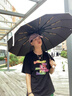 小米有品全自動(dòng)傘晴雨兩用傘骨雨傘機(jī)械一鍵收放防紫外黑膠防曬遮陽傘 【120骨全自動(dòng)】梧桐米 24骨以上 曬單實(shí)拍圖